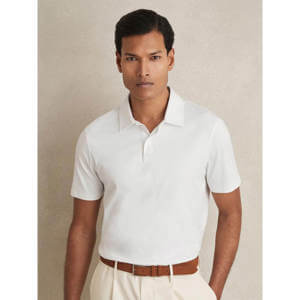 REISS Earl Air-Water Cotton Polo Shirt